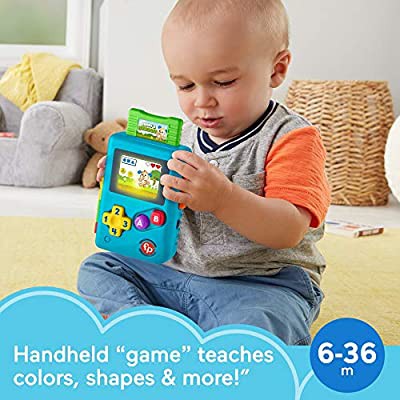 Đồ chơi Fisher-Price Laugh & Learn Lil ’Gamer, Tay cầm điều khiển hoạt động âm nhạc giáo dục cho trẻ nhỏ