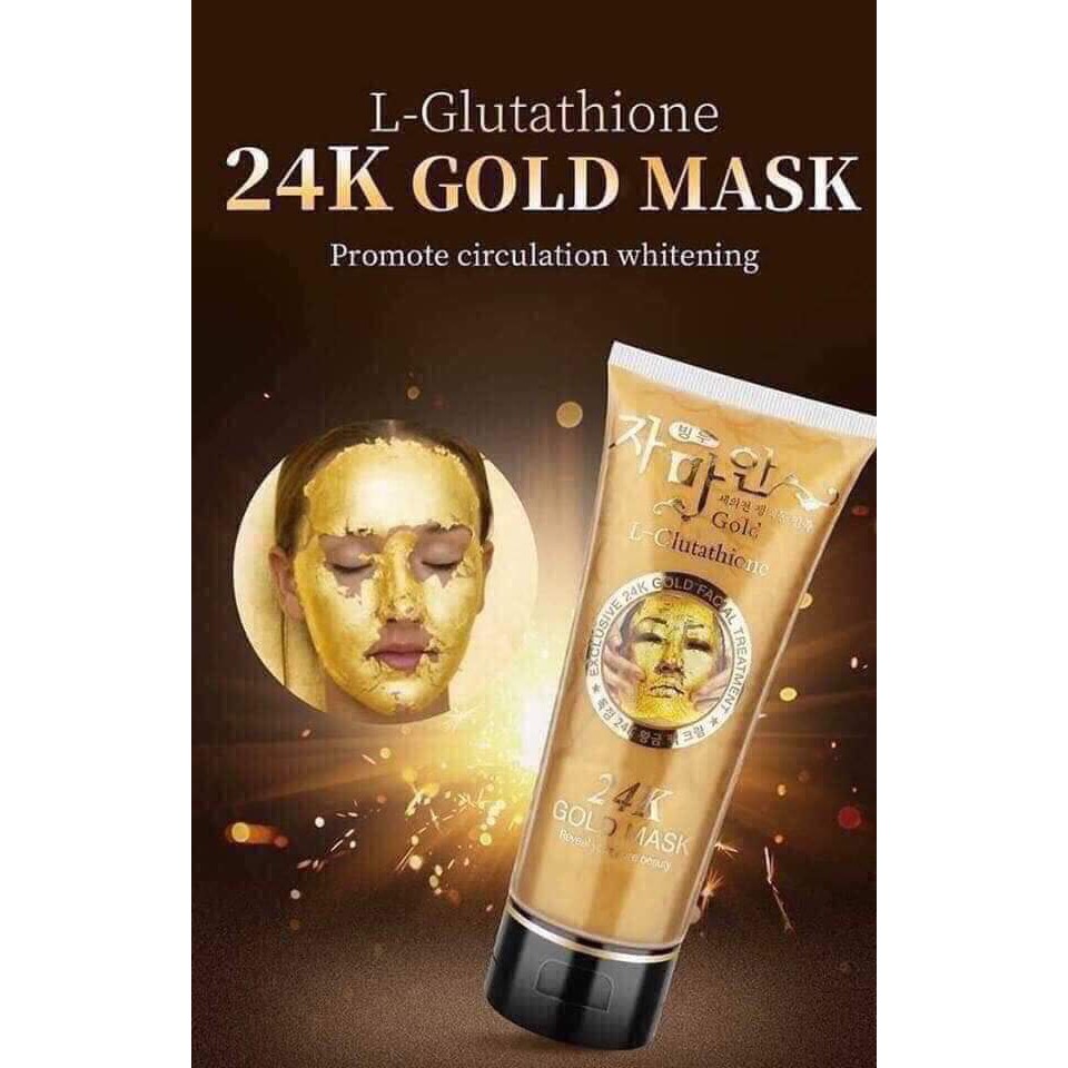 mặt nạ gel lột trắng da dát vàng 24k Hàn Quốc_Gold Mask L_Glutathione