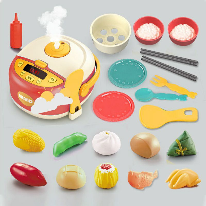 Đồ Chơi Nồi Cơm Điện Cho Bé Có Bốc Hơi Khói