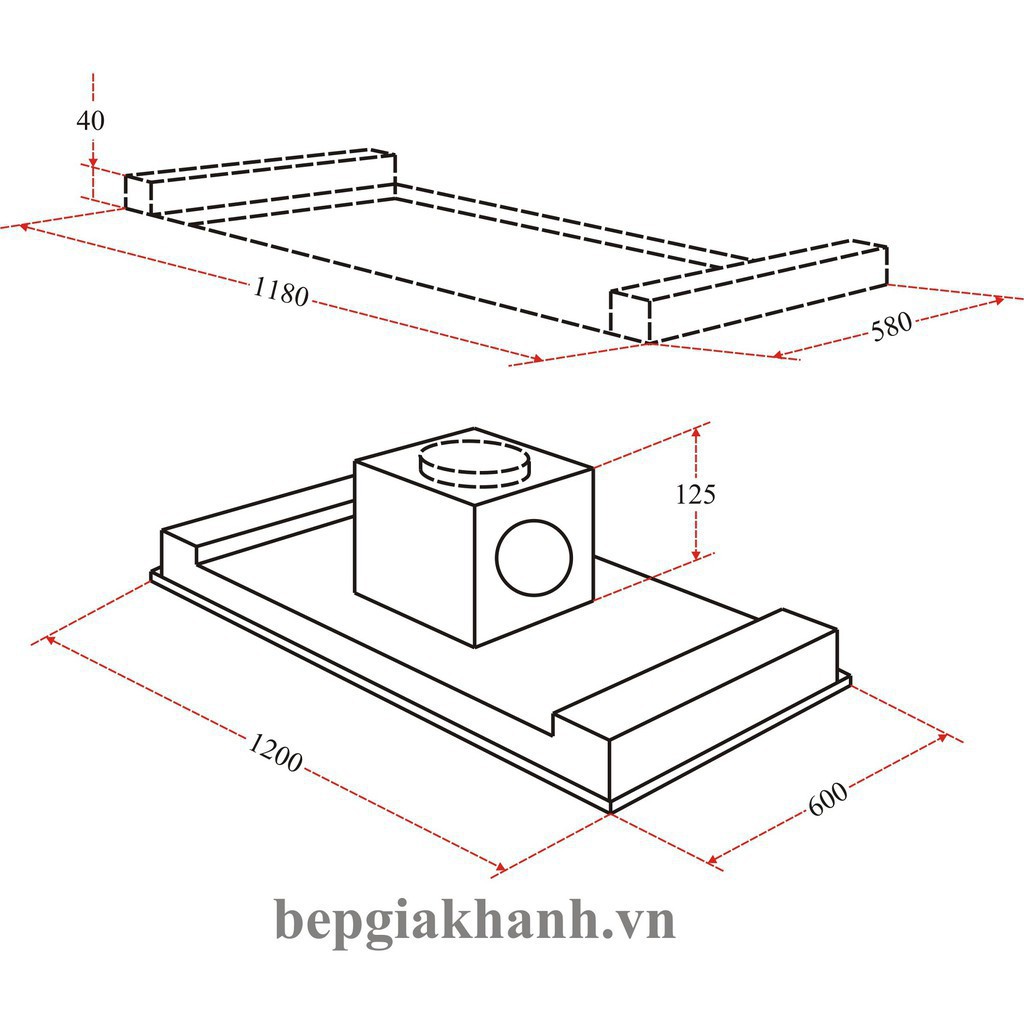 Máy hút mùi âm nóc tủ nhập khẩu Châu Âu Teka DHT 1285, máy hút mùi, máy hút khói, máy hút khói khử mùi, máy hút mùi bếp