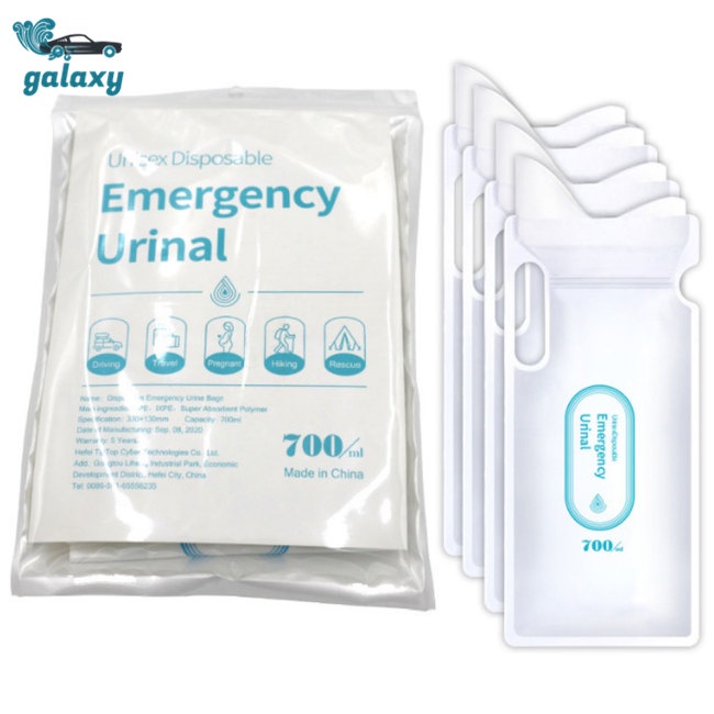 Galaxy Set 4 Túi Đi Vệ Sinh Khẩn Cấp 700ml Dùng Một Lần Tiện Lợi Cho Xe Hơi