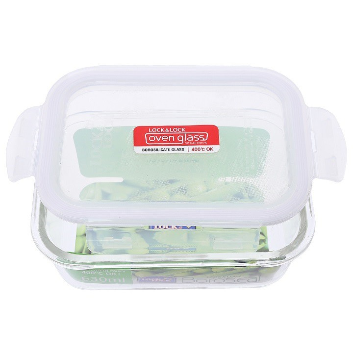 Hộp Thủy Tinh Chịu Nhiệt Có Nắp Gập Lock&Lock LLG428 Hàng Chính Hãng Dung Tích 630ml | BigBuy360 - bigbuy360.vn