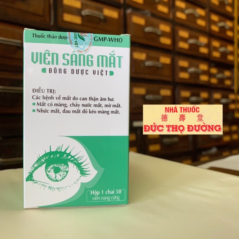 Viên Sáng Mắt - Mắt có màng, chảy nước mắt, mờ mắt, đau mắt đỏ kéo màng mắt