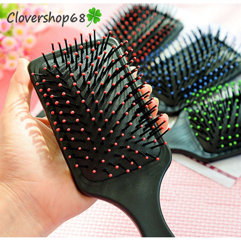 Lược massage da đầu, lược chải gỡ rối matxa tiện dụng Clovershop68
