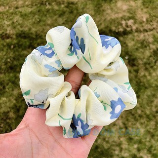 Dây cột tóc scrunchie lụa satin phi bóng sang chảnh - 43