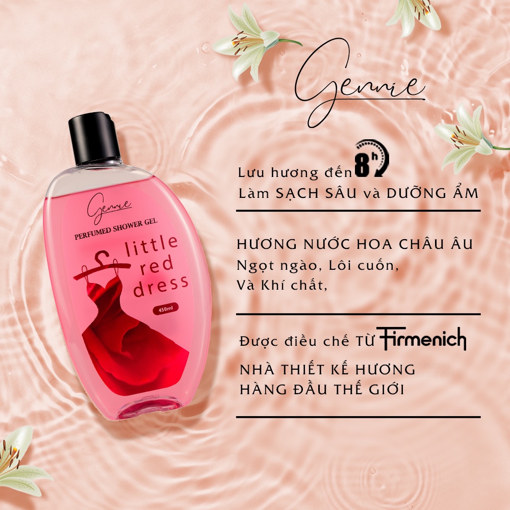 Sữa tắm nước hoa Nữ Gennie Little Red Dress 450ml