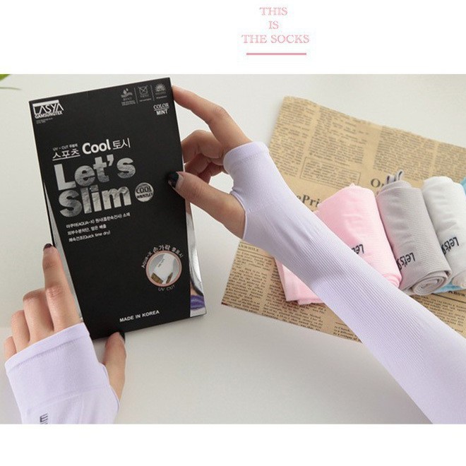 Găng Tay Chống Nắng Xỏ Ngón, Găng Tay Đi Phượt Nhiều Màu Let'slim