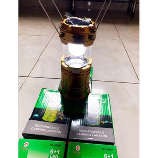 Đèn bão để bàn, đèn pin sạc tích điện 2 trong 1. Vừa sạc vừa sử dụng năng lượng mặt trời.