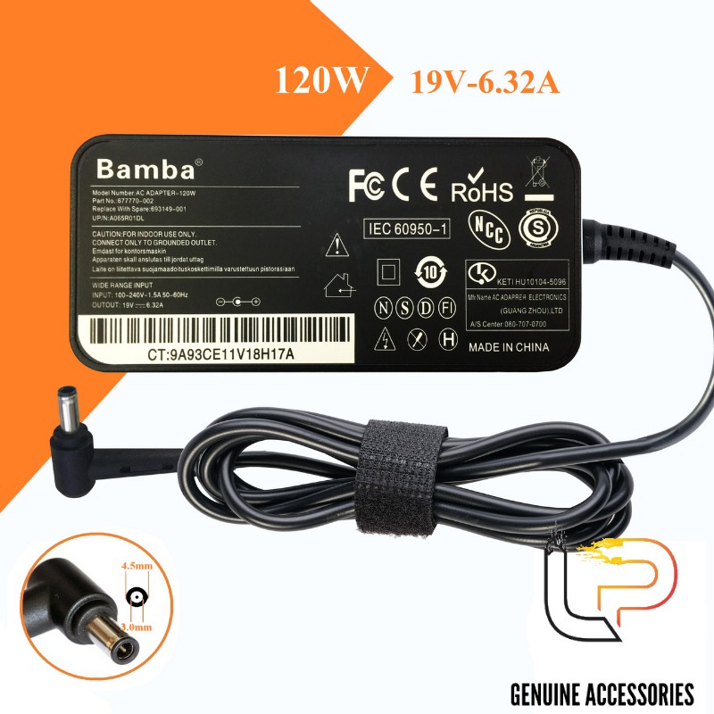 BỘ SẠC LAPTOP ASUS 19V-6.32A SLIM - ADAPTER LAPTOP ASUS 19V-6.32A SLIM