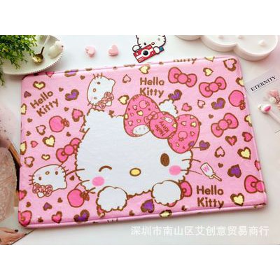 Thảm chữ nhật hình Hello Kitty kích thước 40x60cm KT039