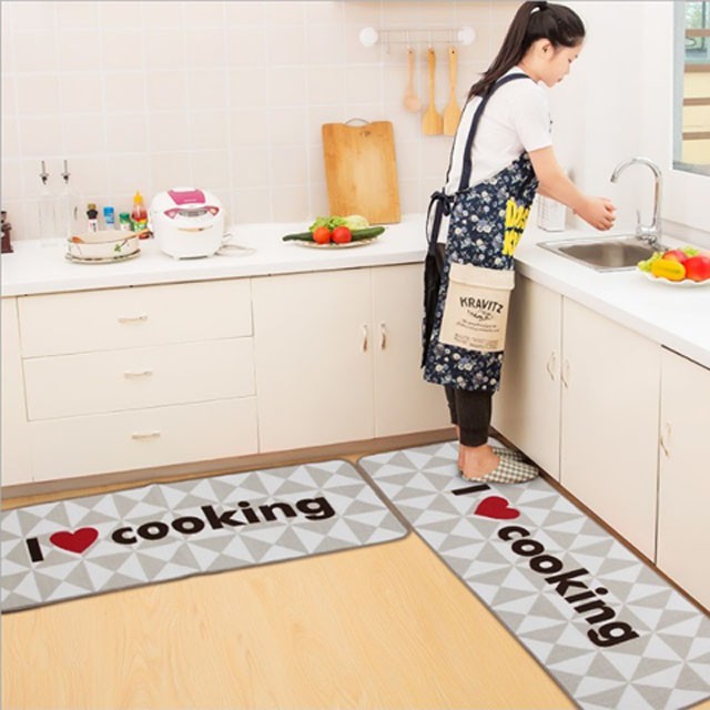 [HOT+FREE SHIP] Combo 2 Thảm Trải Sàn Nhà Bếp (120x40 cm và 60x40 cm)