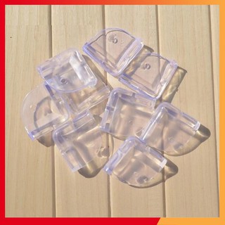 Bịt cạnh bàn silicon góc vuông an toàn cho bé combo 8 chiếc skids store
