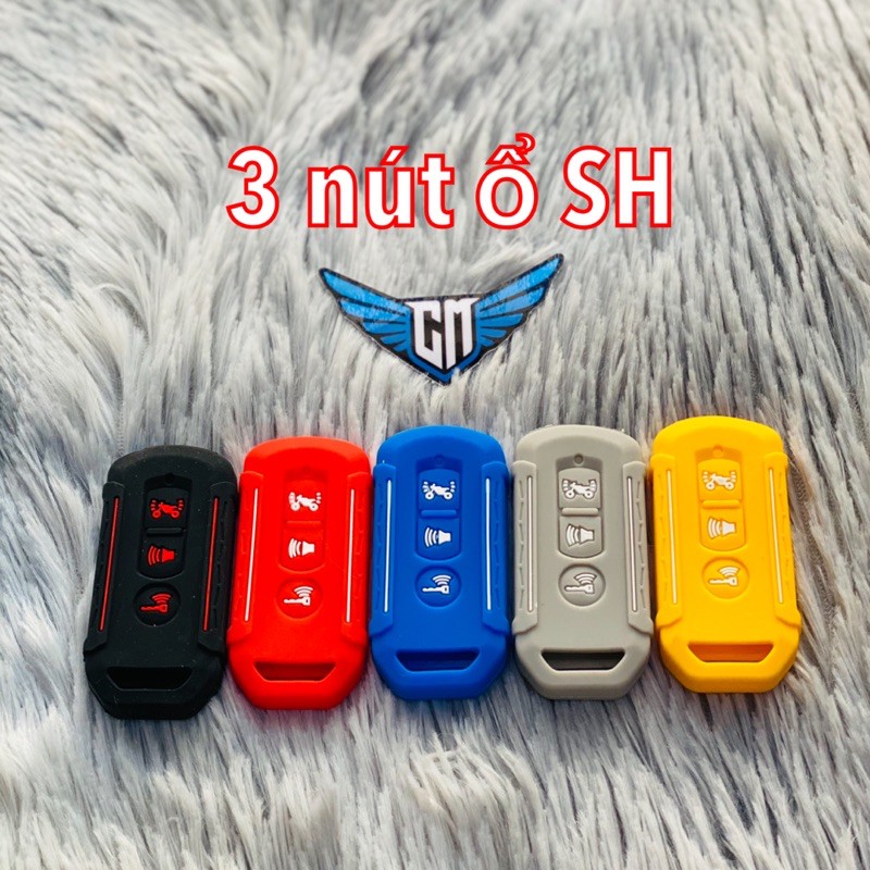 Bao remote silicon bảo vệ chìa khóa Smartkey cho SH125 SH150, SH mode PCX Lead Airblade bao cao su bảo vệ smk