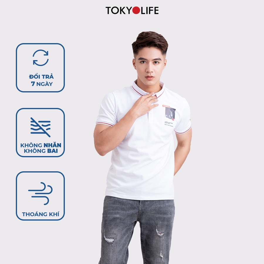 Áo Polo Nam Cotton Cao Cấp, Basic Sang Trọng Lịch Lãm TOKYOLIFE E7POL007G