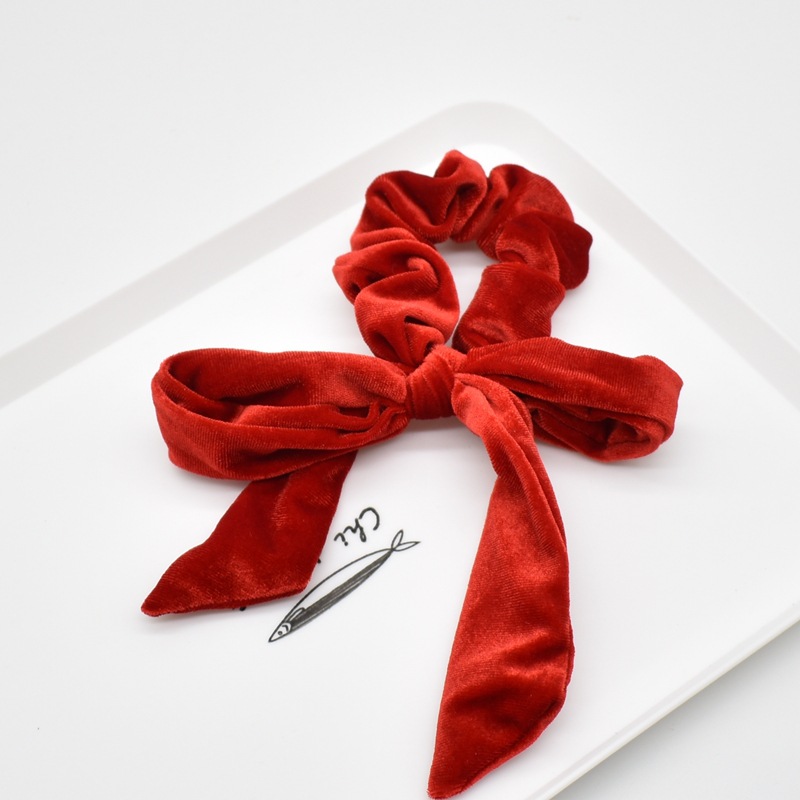 Dây Buộc Tóc Vải Nhung Thời Trang Retro Cho Nữ