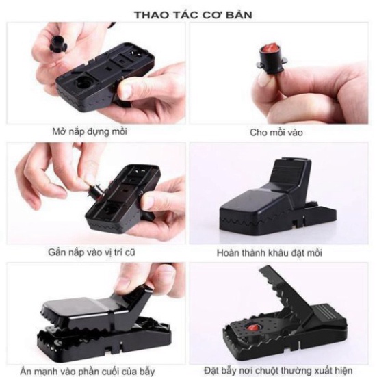 Bẫy Chuột - Bẫy Chuột Thông Minh Bằng Nhựa ABS Cao Cấp
