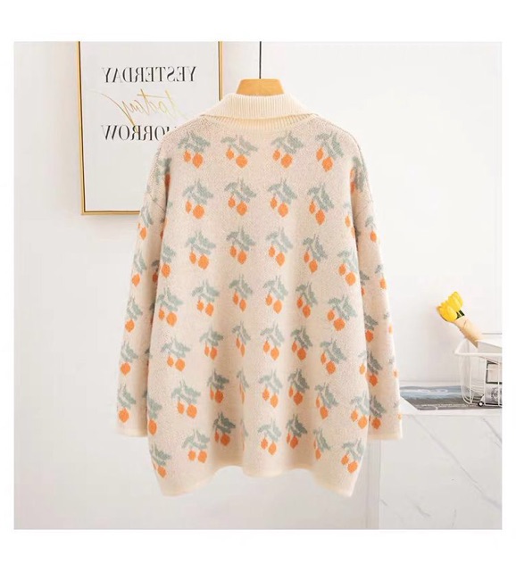 ÁO LEN NỮ DÀI TAY, DÁNG DÀI HỌA TIẾT XINH YÊU, DÀY DẶN, ÁO LEN BIG SIZE, OVERSIZE