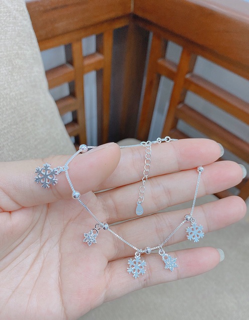 Lắc chân nhiều mẫu vương miện, sao cây bông tuyết vô cực bạc chuẩn nét