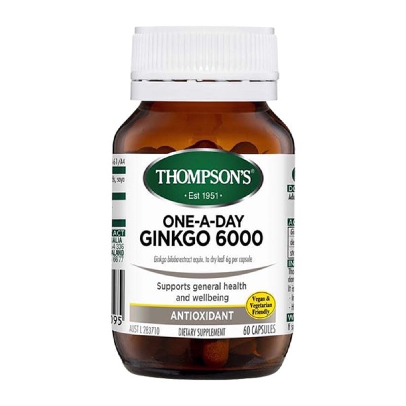 Thompson’s Ginkgo 6000mg 60v