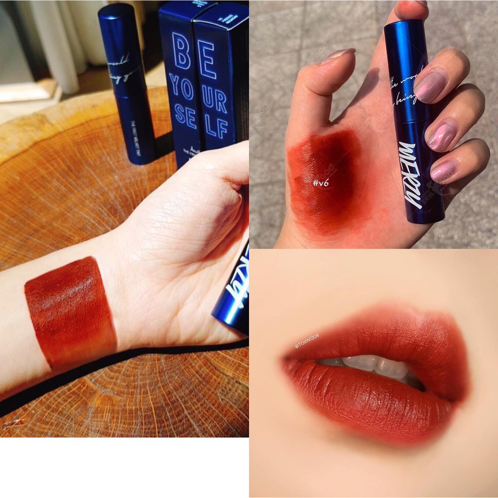 Son Kem Lì Merzy The First Velvet Tint V6 Classic Blue - Be Your Self ( V6 vỏ xanh )