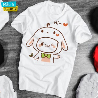 Áo Thun Cotton Cặp Cực Chất Với Hình Mochi Cute F627L6