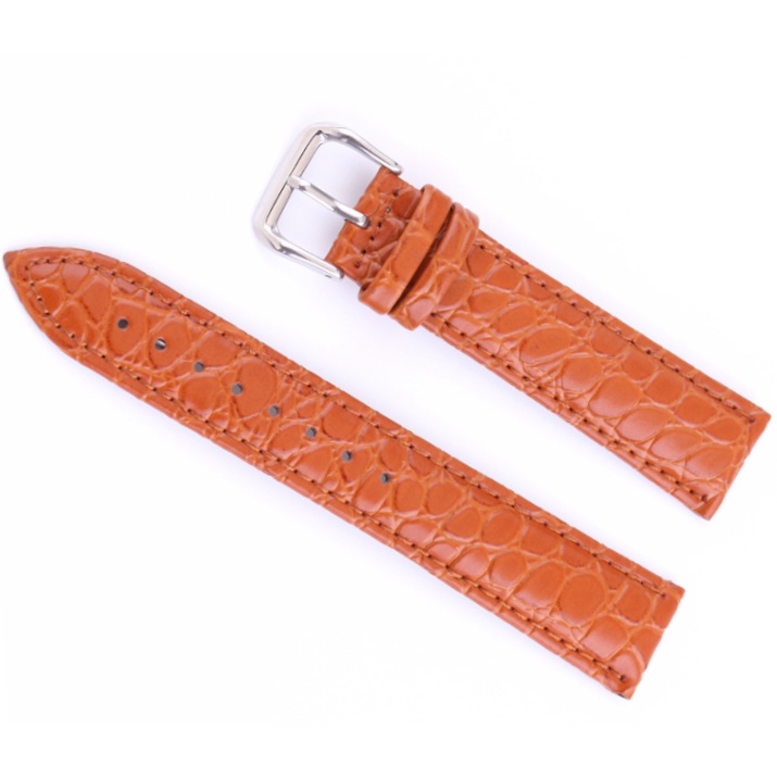 Dây đồng hồ da nam nữ da bò THẬT vân cá sấu 12 14 16 18 20 22 24 mm cho ck casio orient tissot seiko dw longines