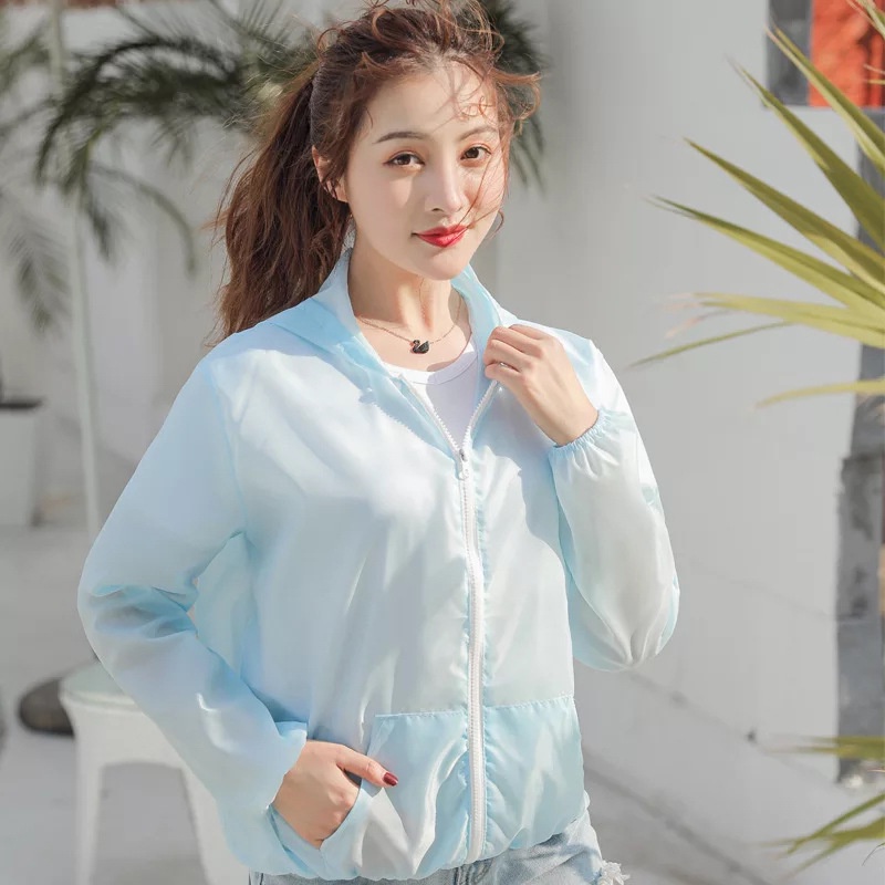 Áo Khoác Ngắn Siêu Mỏng Thoáng Khí Nhanh Khô Phong Cách Hàn Quốc Thời Trang Mùa Hè Mới Cho Nữ