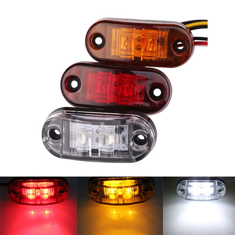 Đèn LED Tín Hiệu Siêu Sáng 12V 24V Gắn Đuôi Xe Tải
