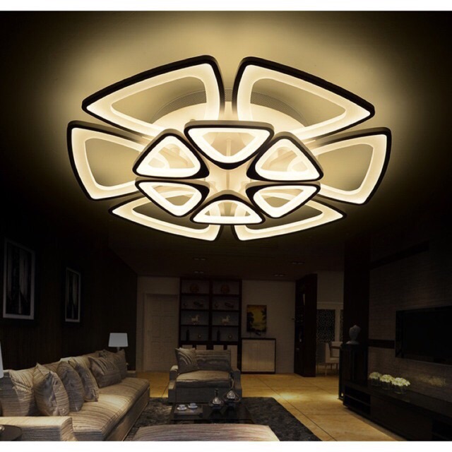 Đèn Ốp Trần Hiện Đại 12 Cánh -3 Chế Độ -Kèm Điều Khiển