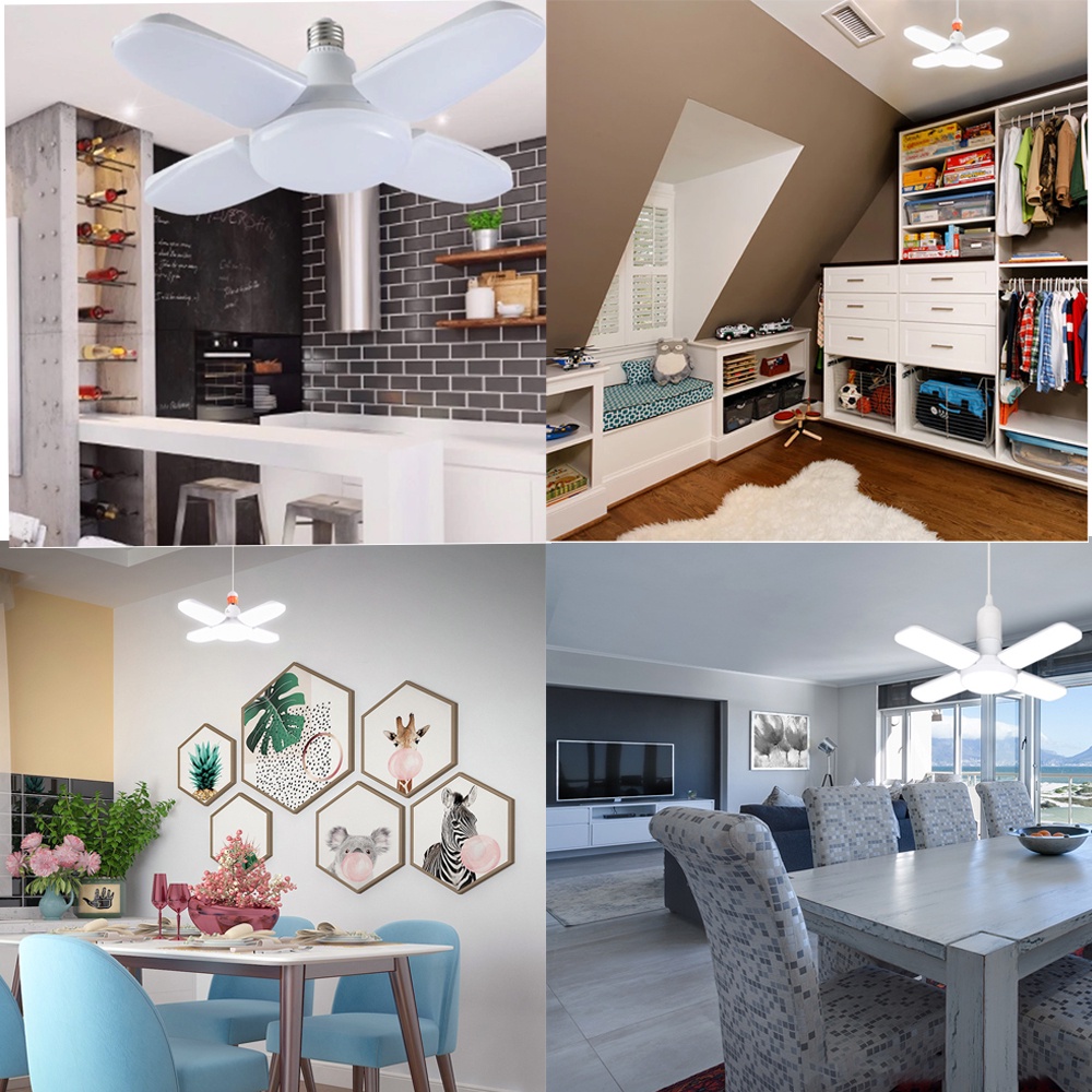 Bóng Đèn LED Hình Cánh Quạt KUNBE, Nhiều Công Suất 30W/45W/60W/75W Siêu Sáng, Tiết Kiệm Điện