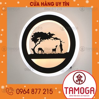 Đèn Led đàn hươu gắn cỡ lớn 28cm tường cầu thang phòng ngủ - BH 2 năm TAMOGA DGT 8002