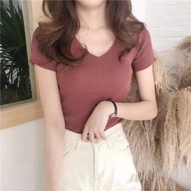 ÁO LEN TĂM CỔ TIM HÀN QUỐC