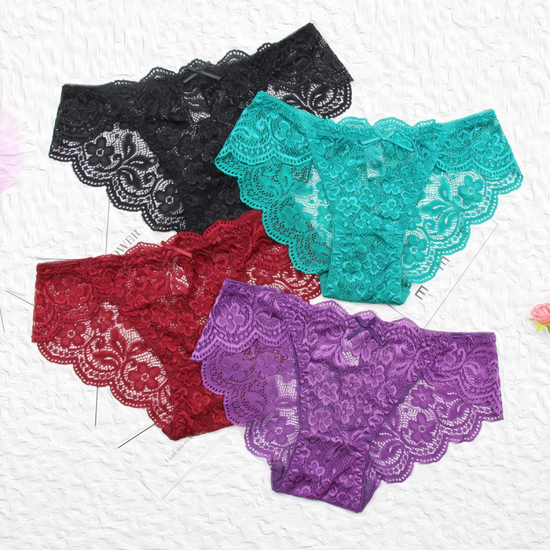 Quần Lót Ren Rỗng Thoáng Khí Nâng Mông 0Y8C