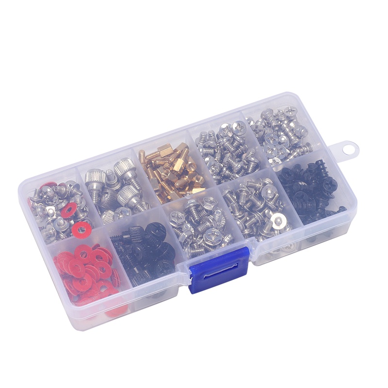 Vít máy tính cá nhân 360PCS , Vít vỏ , Đế ngoài bảng mạch chủ cho ổ cứng Vỏ Pc Bo mạch chủ Quạt nguồn Đồ họa