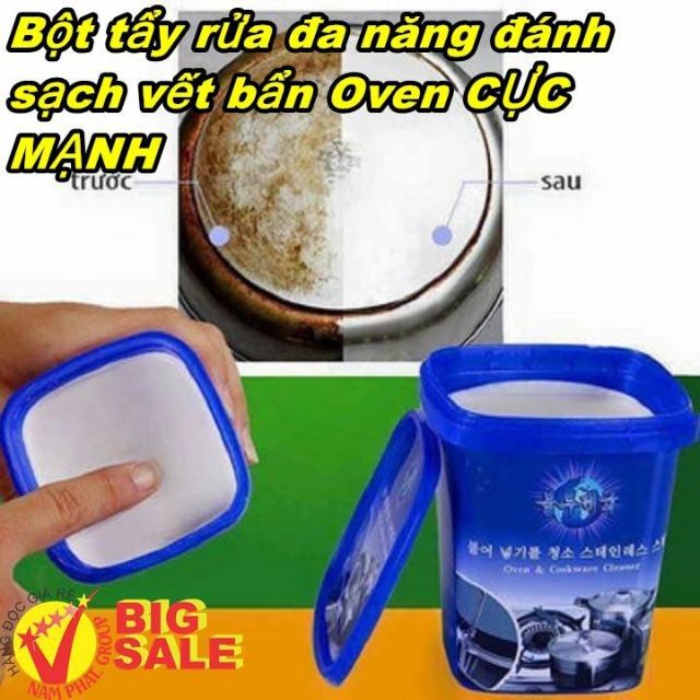 [FREESHIP] Bột tẩy rửa Oven đánh sạch vết bẩn xoong nồi, vệ sinh nhà bếp, bồn rửa đa năng.