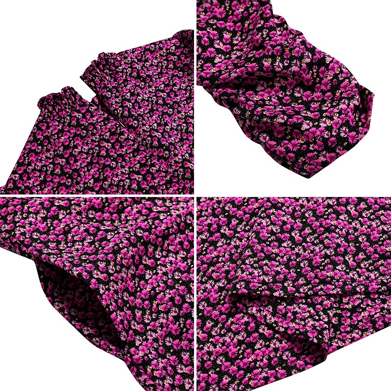 Đầm ngắn Zanzea cổ lọ tay dài in họa tiết phong cách Châu Âu thời trang dành cho nữ