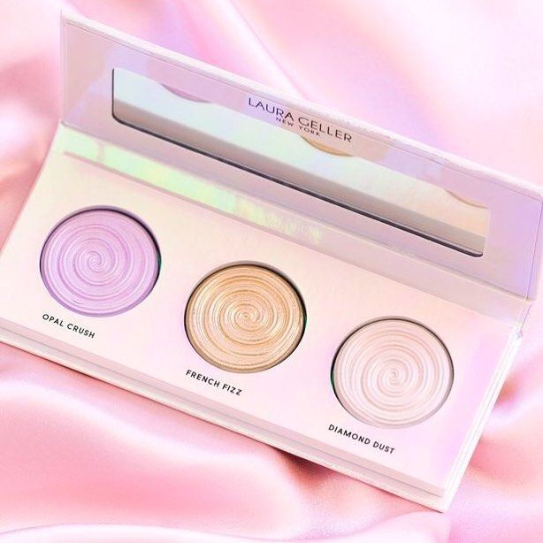 Laura Geller - Bảng Phấn Bắt Sáng 3 Ô Laura Geller Life Glows On ! Illumininator Palette