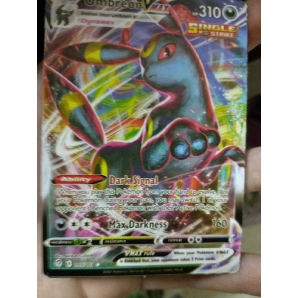 01 thẻ bài pokemon v/vmax của eeveelutions