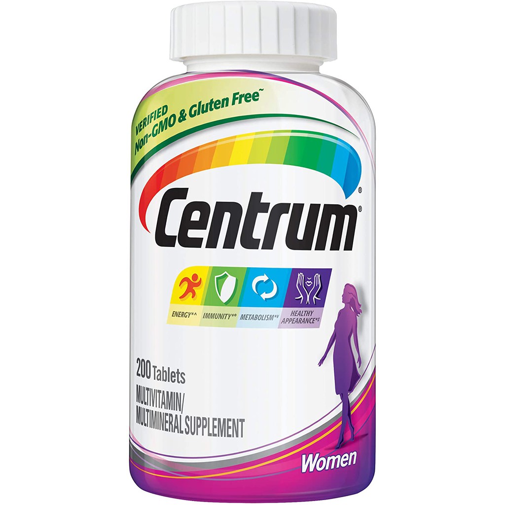 CENTRUM SILVER WOMEN 50+ 200 viên của Mỹ