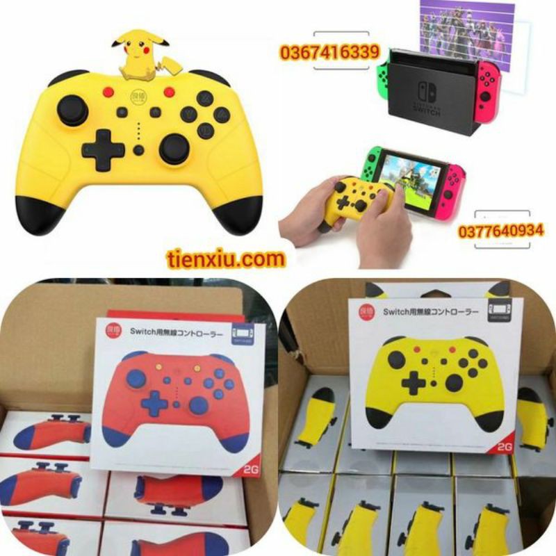 Tay cầm nintendo switch ipega pro ,IINE ,Dobe Tay Pro cho Nintendo Switch Oled V1 V2 Lite hãng iine Aolion