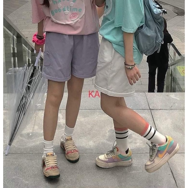 Quần Kaki Túi Thỏ Cute Phong Cách Năng Động - Quần Short Thể Thao Nhiều Màu Unisex Nam Nữ