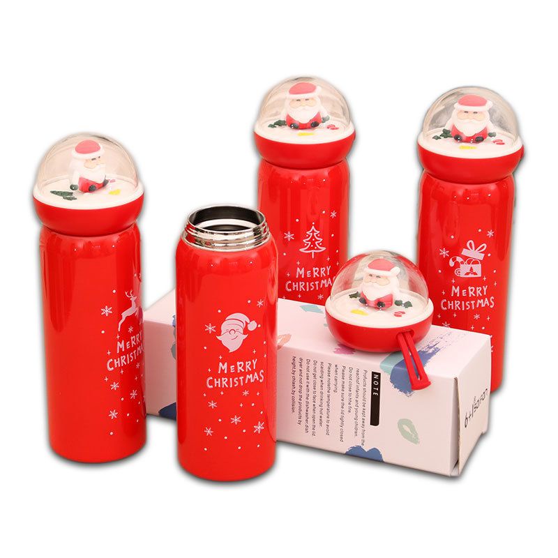 Bình nước giữ nhiệt hoạ tiết giáng sinh