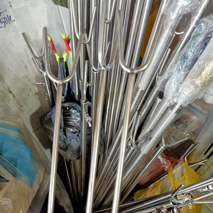 [Chất Lượng Inox 304] Chống Cần Lục Chống Cần Lục Inox Dầy 6ly Dài 80cm và dài 1m5
