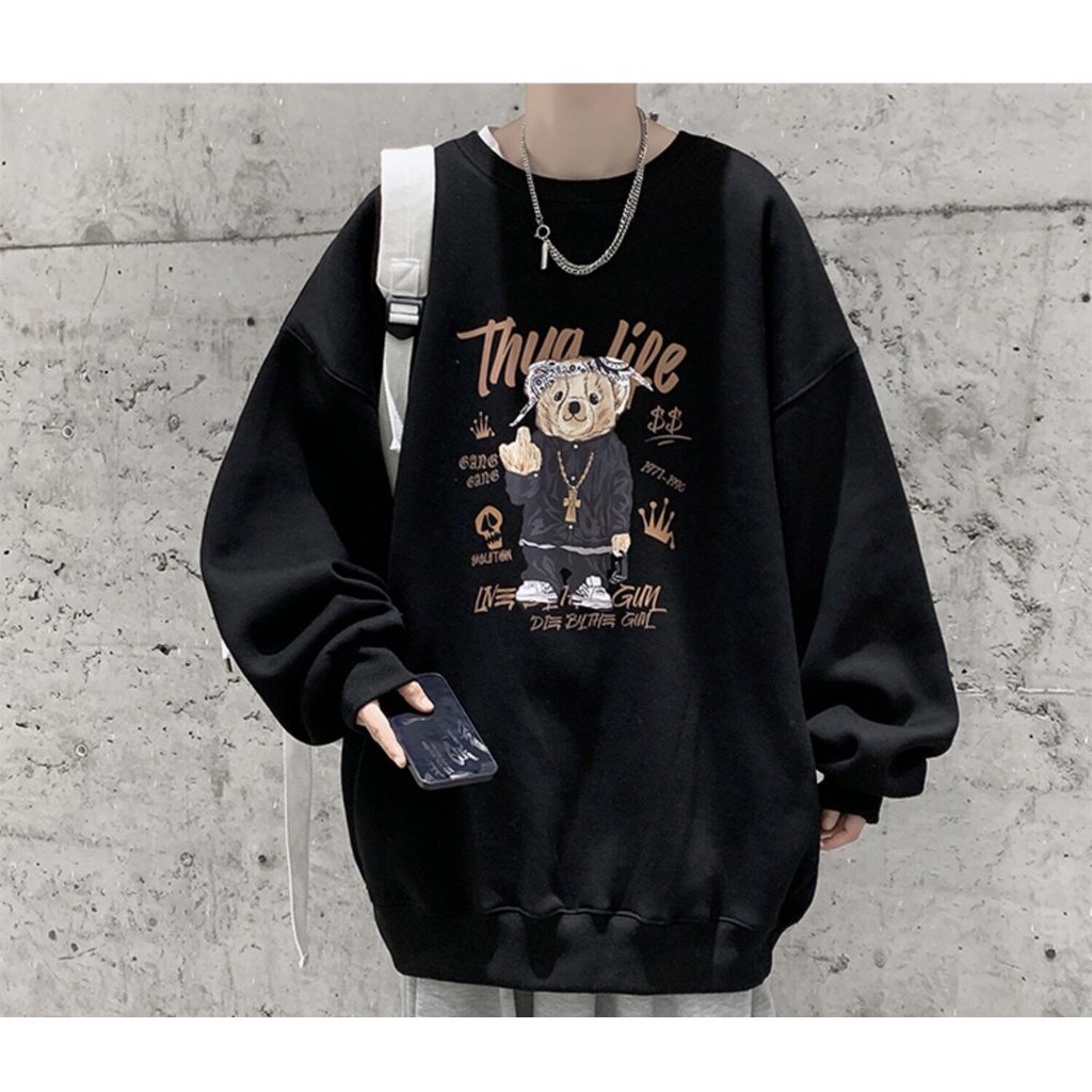 Áo Nỉ Sweater, Hoodie Gấu Mochino, Nam Nữ Unisex, Form Rộng, Chất Nỉ Bông Cao Cấp, Hottrend 2021, Top Xu Hướng | BigBuy360 - bigbuy360.vn