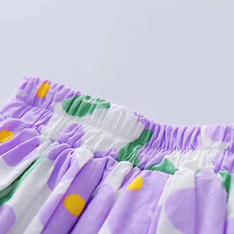 Quần Short Mỏng Họa Tiết Hoa Xinh Xắn Thời Trang Mùa Hè Cho Bé Gái 1-6 Tuổi