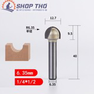 Mũi phay Tideway đánh rãnh tròn 1/4*1/2