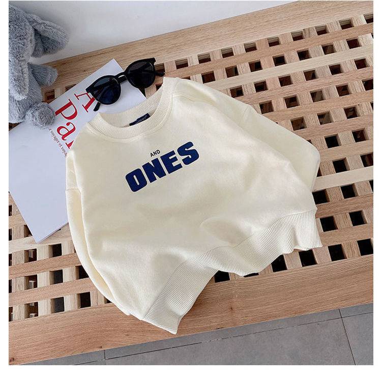 Hàng Mới Về Áo Nỉ Tay Dài Dáng Rộng Dễ Phối Đồ Thời Trang Xuân Thu Cho Bé