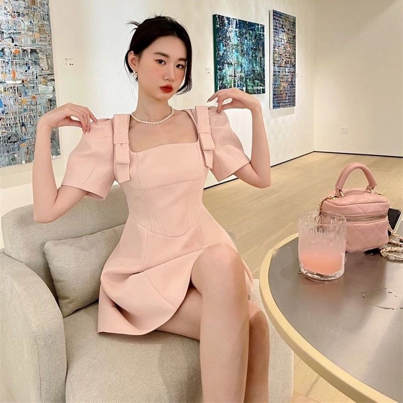 Đầm Ôm Eo Đính Nơ Ngọt Ngào Thời Trang Mùa Hè Cá Tính