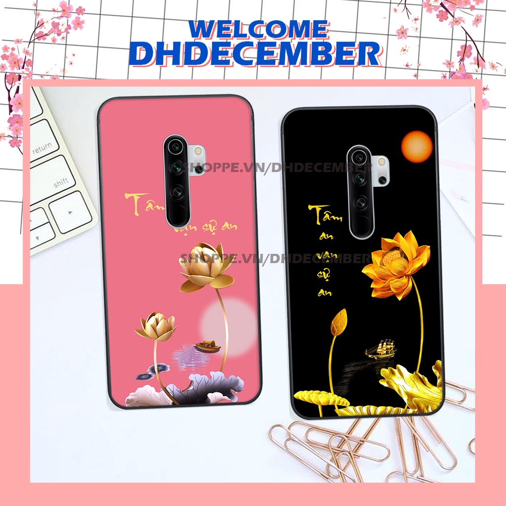 Ốp lưng Xiaomi REDMI NOTE 8 PRO in hình thư pháp tâm an vạn sự an ,mã đáo thành công SIÊU CHẤT