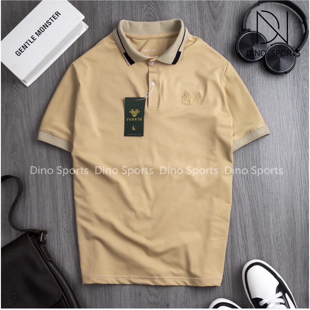 Áo polo nam DINO SPORTS áo phông polo có cổ thêu mát mịn thấm hút và thoáng khí